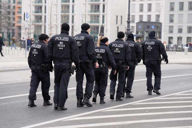 Demo In Berlin Against Anti-Semitism, Police, Accompaniment Demo In ...