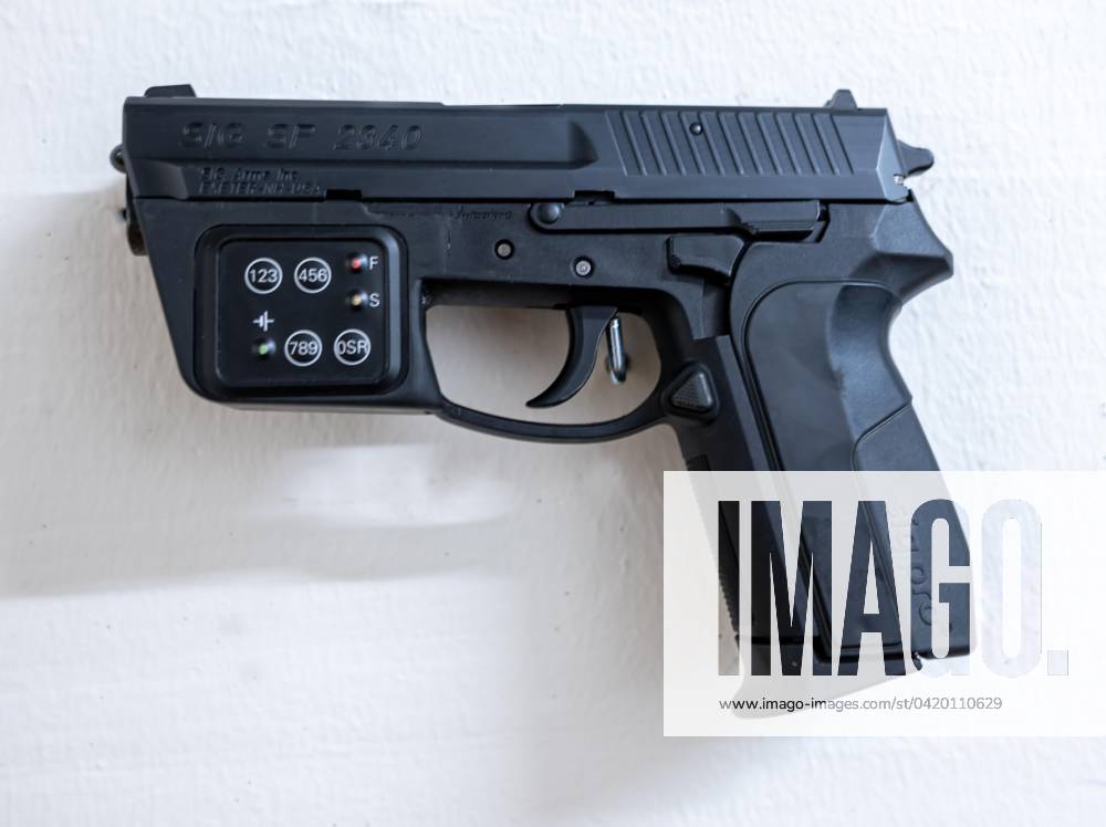 New modern Small firearms Prototype Sig SP2340 with electronic ...