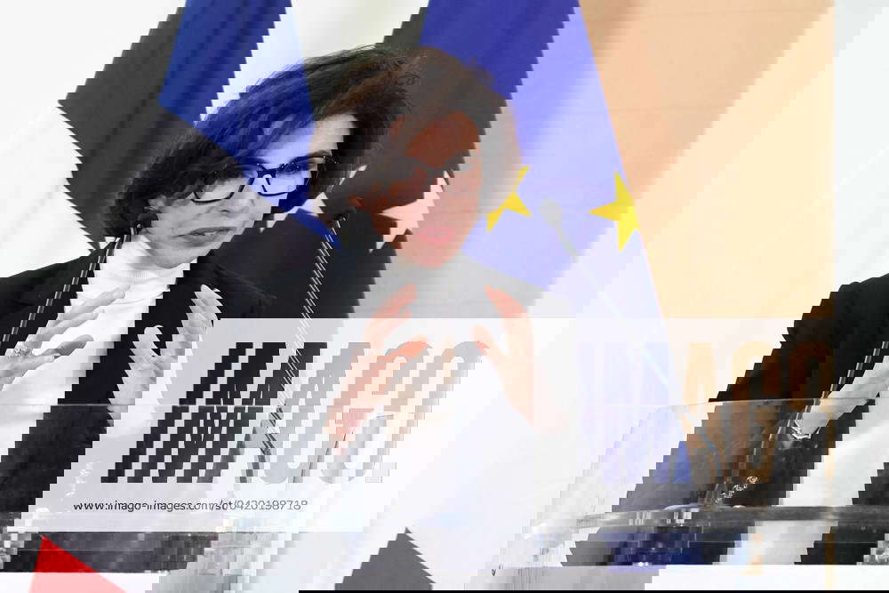 Olympics And Arts Press Event Paris Rachida Dati attending a press