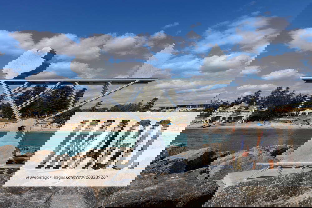 PERTH SCULPTURE BY THE SEA, A Bridge Too Far by Jimmy Rix is seen as