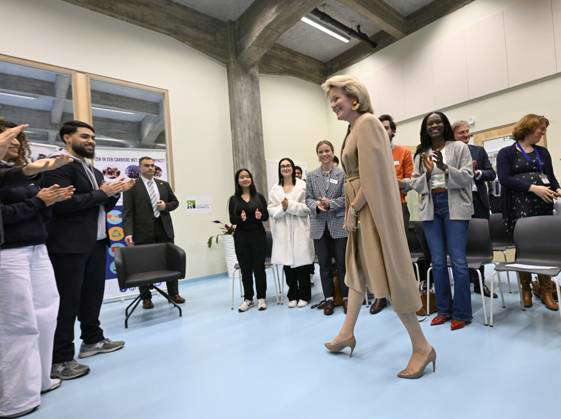 HRH Queen Mathilde Visits the Secondary School GO!4cITy MOLENBEEK ...