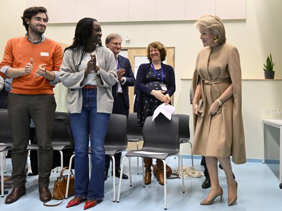 HRH Queen Mathilde Visits the Secondary School GO!4cITy MOLENBEEK ...