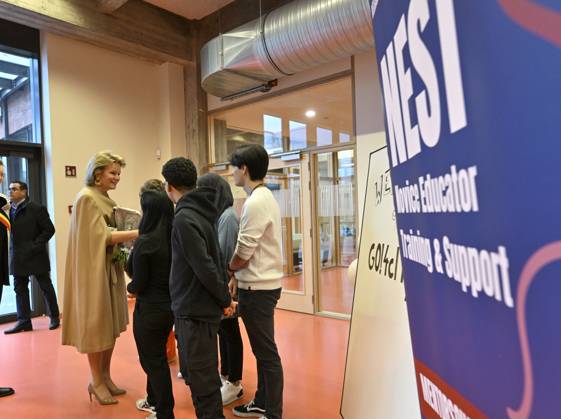 HRH Queen Mathilde Visits the Secondary School GO!4cITy MOLENBEEK ...