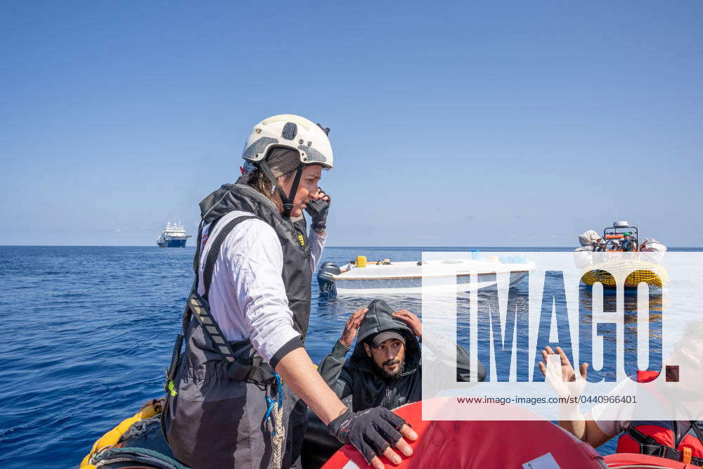 March 16, 2024, Libyan Sar Zone, Libya: MSF crew rescues people in the ...