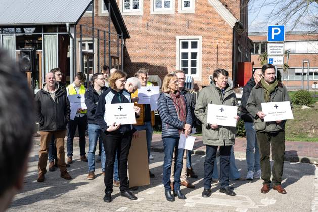 Solidaritätskundgebung für Daniela Klette vor JVA Vechta 17.03.2024