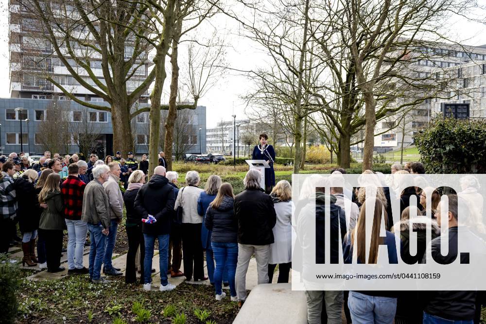Tramattack Spells UTRECHT - Mayor Sharon Dijksma gives a speech during the commemoration ...