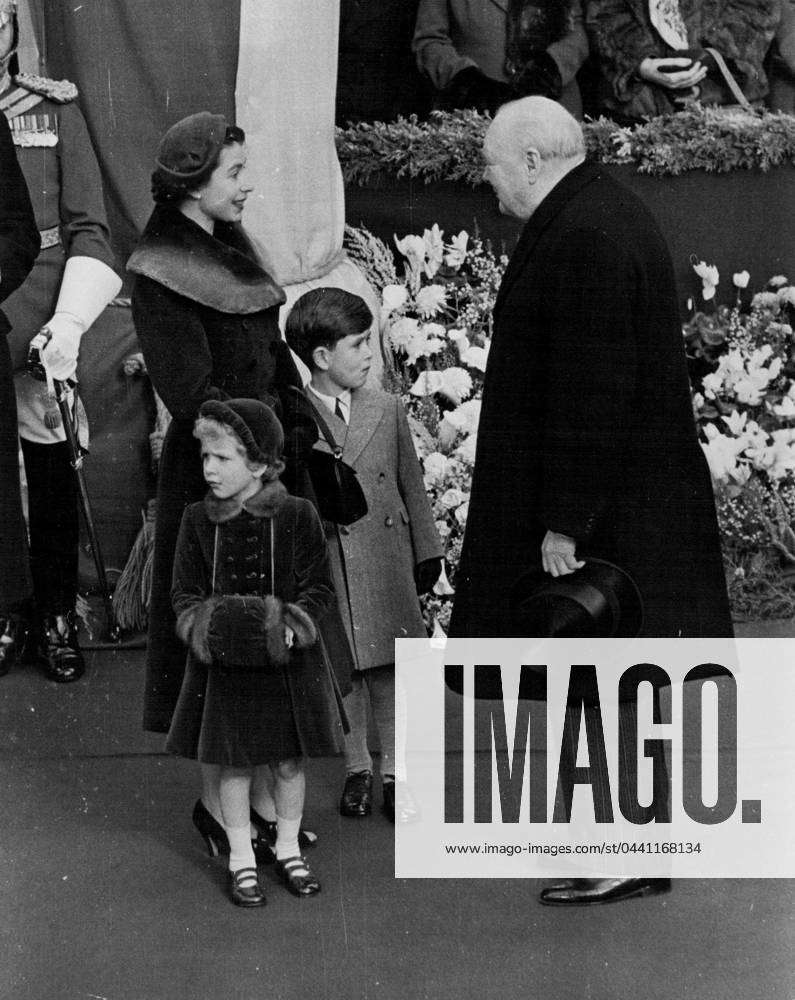 The Queen Mother Comes Home The Queen chats happily with Sir Winston ...