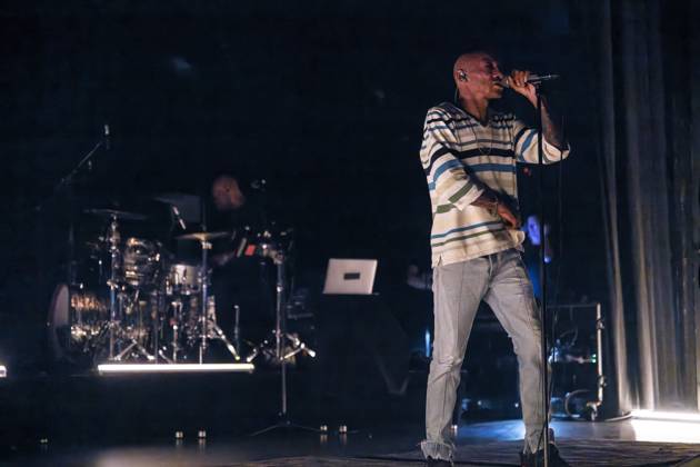 The British rapper, singer and producer Tricky on stage in Vega in ...