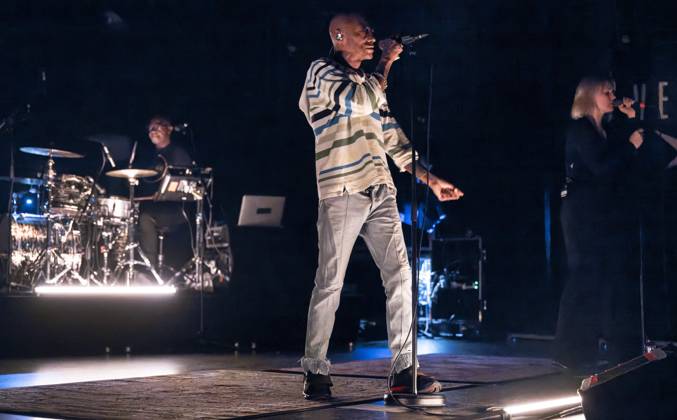 The British rapper, singer and producer Tricky on stage in Vega in ...