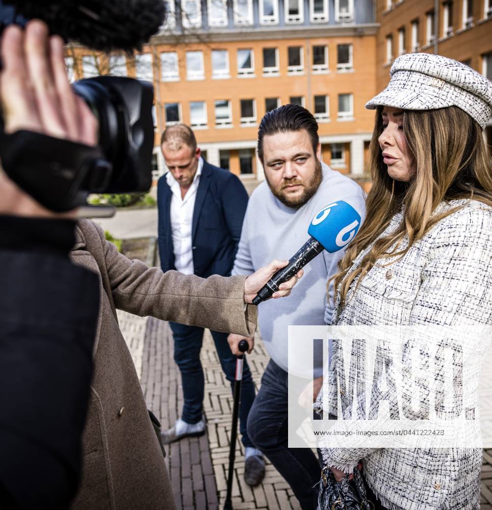 DEN BOSCH Girlfriend Wendy van Hout and sons Mark and Ruud of