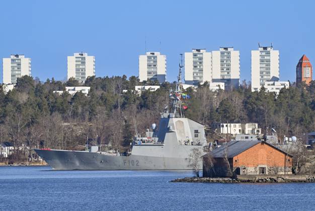 STOCKHOLM 20240319 The Spanish frigate ESPS Almirante Juan de Borbon ...