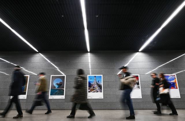 Opening Of An Exhibition Of Contemporary Artists In The Subway As Part   S 