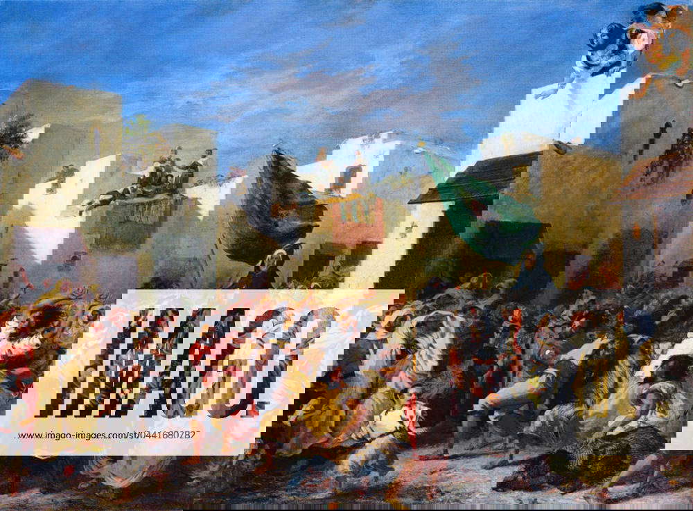 Morocco Eugene Delacroix, The Fanatics of Tangier , 1838, by Eugene