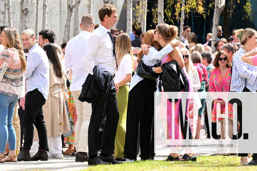 JESSE BAIRD MEMORIAL, Mourners gather during a memorial service for ...