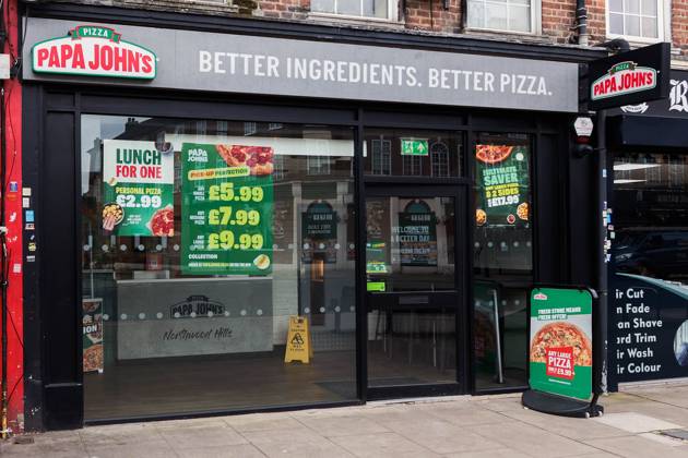 . 26 03 2024. London, United Kingdom. Papa John s to close 43 stores ...