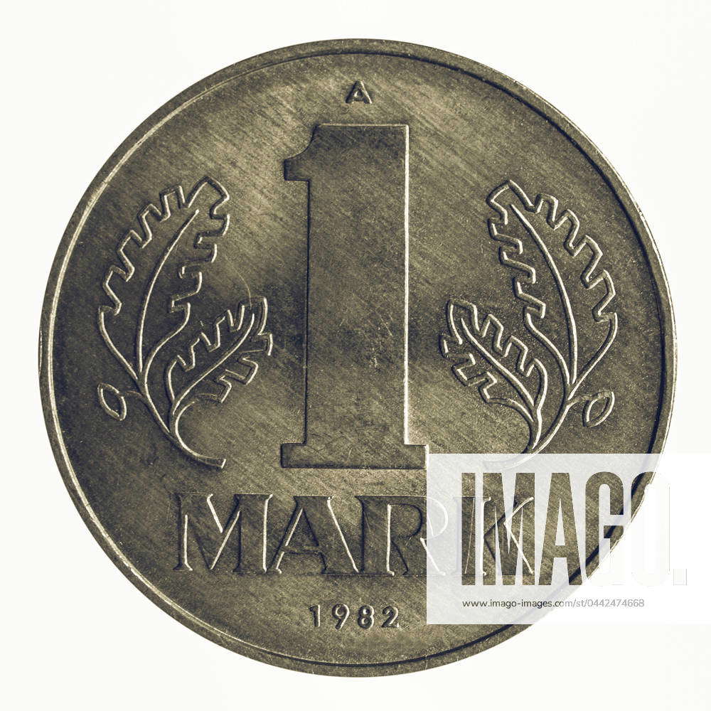 Ddr Note Color Vintage DDR banknote 1 Mark coin from the DDR - Note: Vintage looking ...