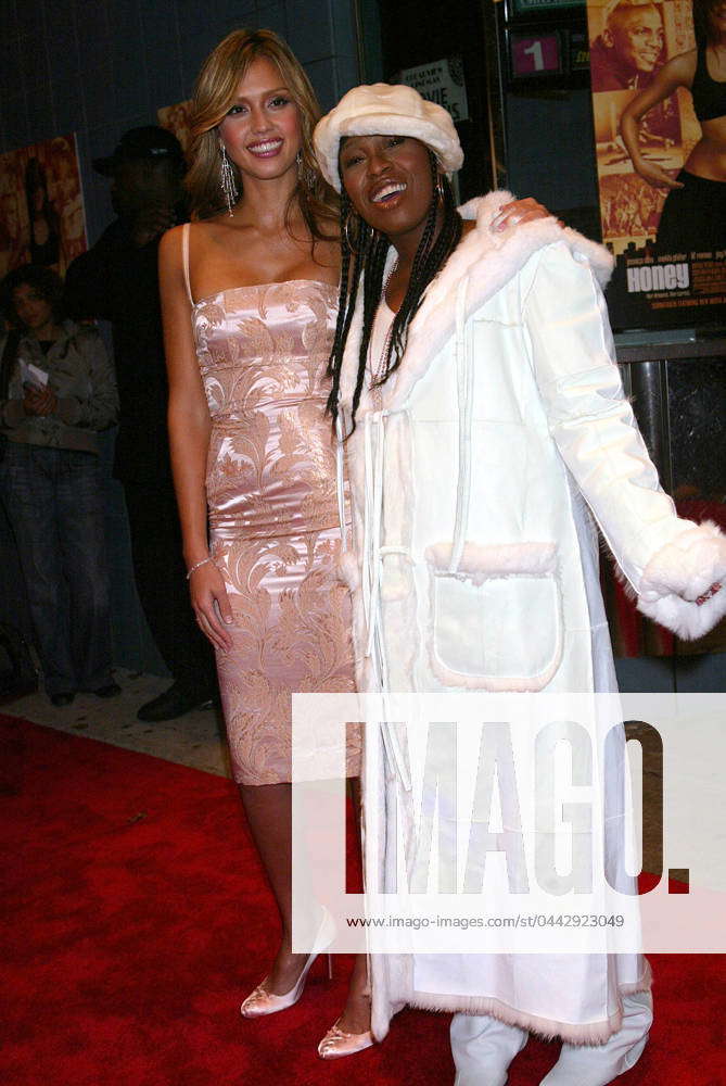 HONEY PREMIERE NY JESSICA ALBA AND MISSY ELLIOT AT THE PREMIERE OF