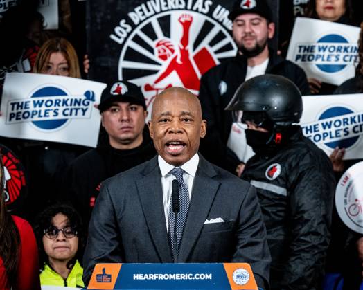 NYC Mayor Eric Adams on Increased Pay for Restaurant Delivery Workers ...