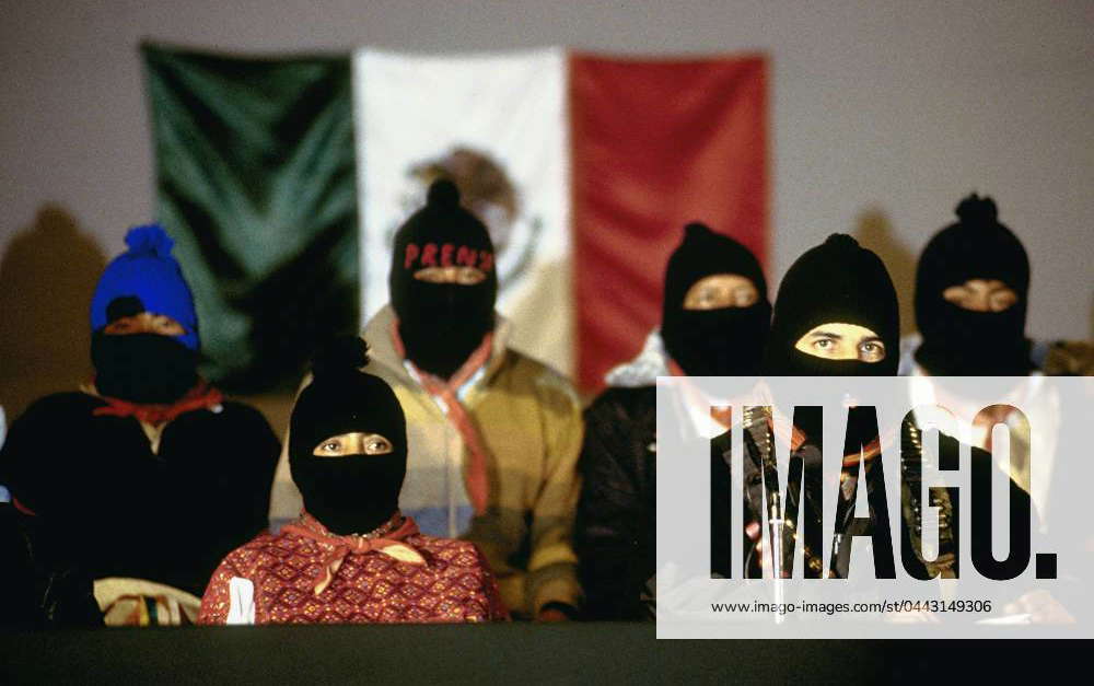 Subcomandante Marcos, Comandante Ramona and leaders of the Zapatista ...