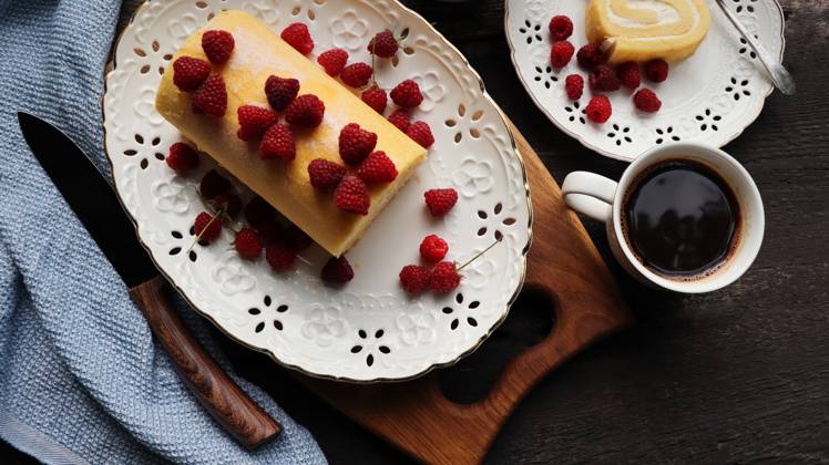 Kuchen,biskuitrolle,kaffee und kuchen,biscuitrolle,biscuitrollen ...