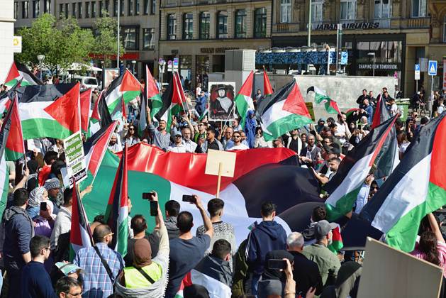 6 4 2024 Al Quds Demo FFM Pro Palestine Demonstration In Frankfurt City ...