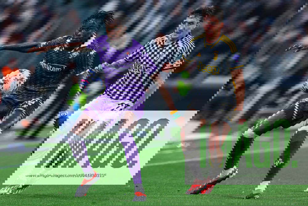 Juventus FC vs ACF Fiorentina Serie A 2023 24 in Turin, Italy 07 Apr 2024 Christian Kouame of