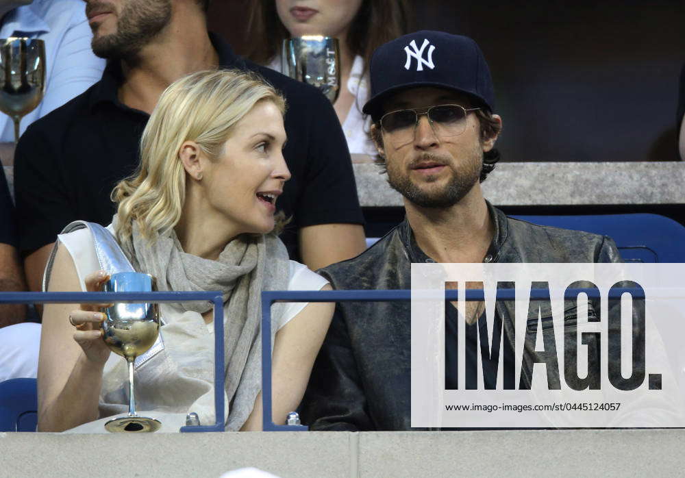 Kelly Rutherford and her brother Anthony seen at the Moet VIP suite at ...