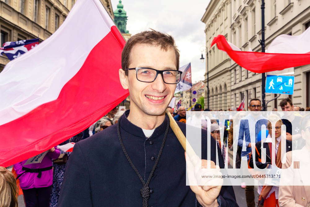 Catholic priest at a pro-life march. National March of Life - long live ...