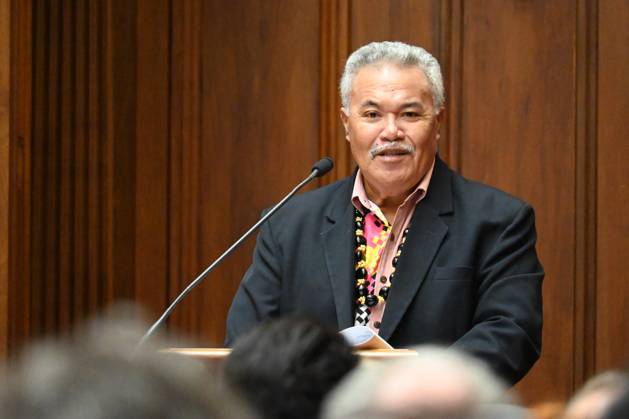 NEW ZEALAND POLITICS, Former Tuvalu prime minister Enele Sopoaga during ...