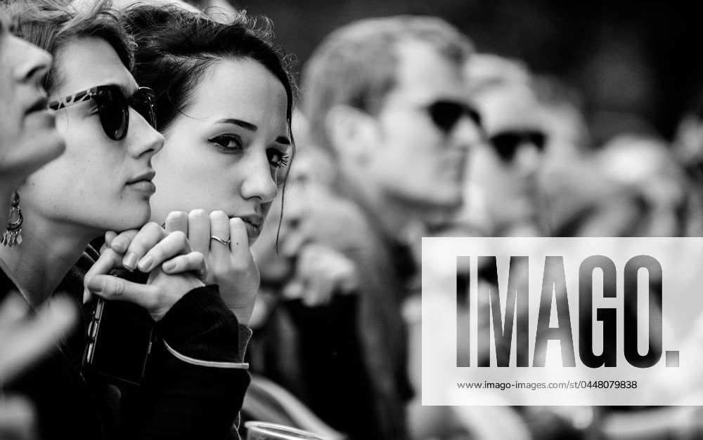 Nick Mulvey at Hyde Park, London, UK The front row of the crowd as Nick ...