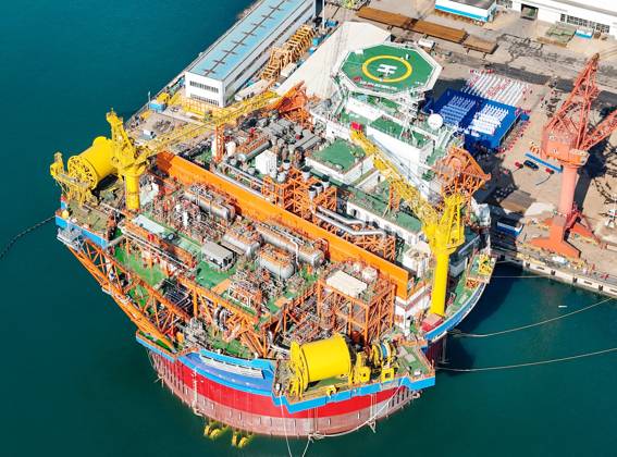 FPSO Completed in Qingdao QINGDAO, CHINA - APRIL 26, 2024 - The Haikui ...