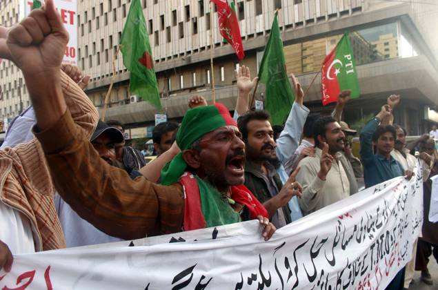 KARACHI, PAKISTAN, JUN 28: Activists Of Tehreek-e-Labbaik (TLP) Are ...