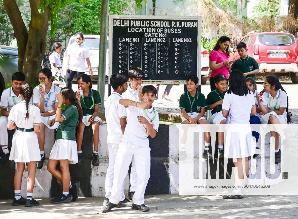 NEW DELHI, INDIA - MAY 1: DPS R K Puram school evacuate in view of Bomb ...