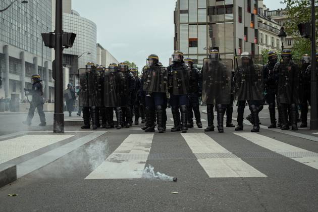 May 1, 2024, Paris, France: CRS (Compagnies RÃ Publicaines De SÃ CuritÃ ...