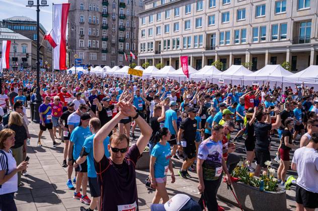 32nd Constitution Day Run In Warsaw, Poland - 3 May 2024 Runners Warm ...