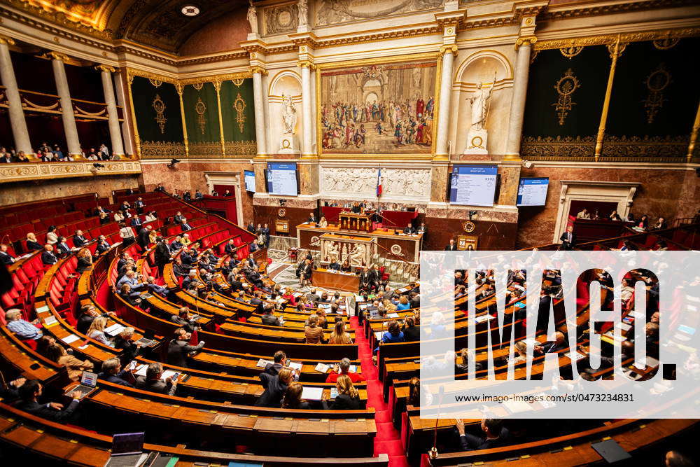 Government Assembly Questions to the Government Session at the National Assembly, in Paris ...