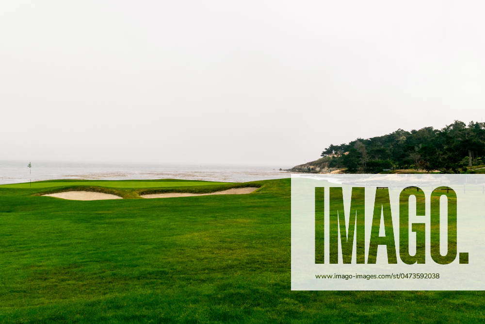 Pebble Beach Resort s golf course on a misty morning Monterey ...