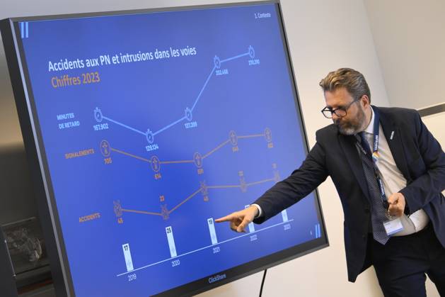 PC Infrabel BRUSSELS, BELGIUM - MAY 16: : Benoit Gilson, CEO Infrabel ...