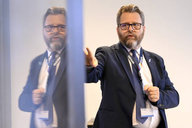 PC Infrabel BRUSSELS, BELGIUM - MAY 16: : Benoit Gilson, CEO Infrabel ...