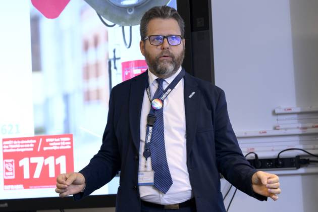 PC Infrabel BRUSSELS, BELGIUM - MAY 16: : Benoit Gilson, CEO Infrabel ...