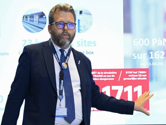 PC Infrabel BRUSSELS, BELGIUM - MAY 16: : Benoit Gilson, CEO Infrabel ...