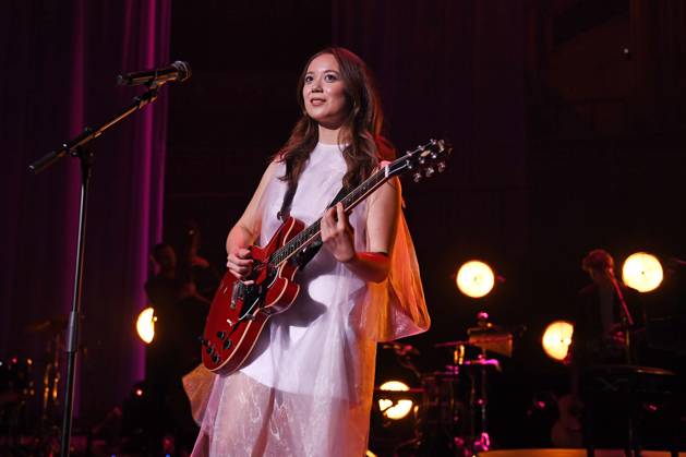 Laufey performing at Royal Albert Hall LONDON, ENGLAND - MAY 16: Laufey