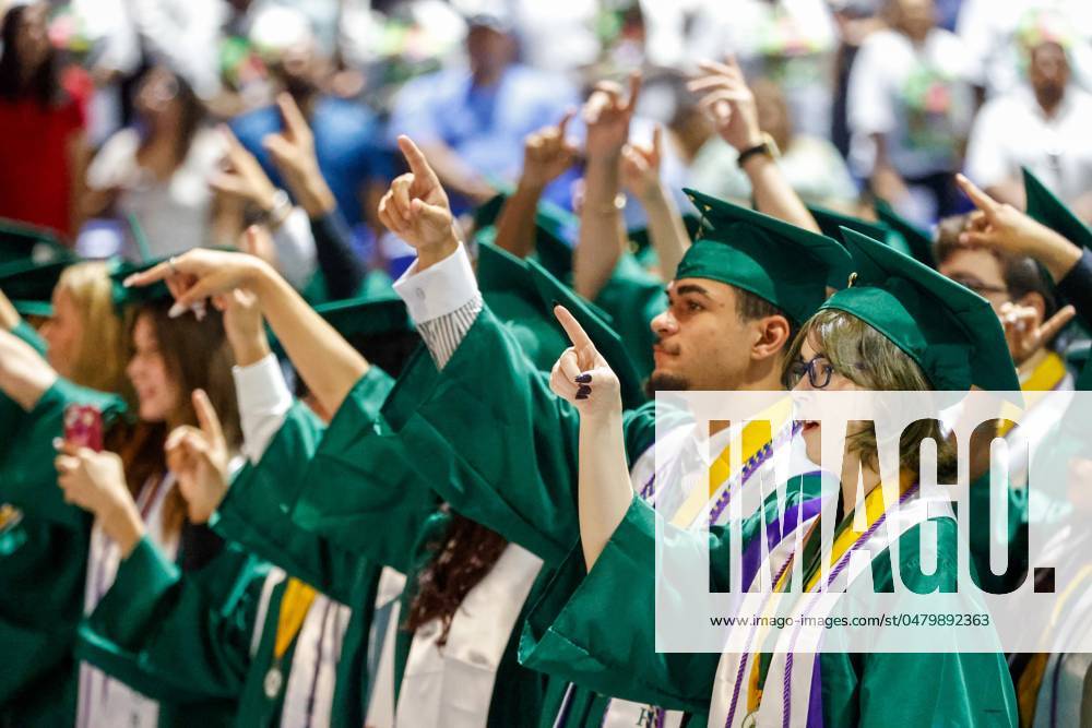 May 22, 2024, Tampa, Florida, USA: Graduates sing the alma mater during ...