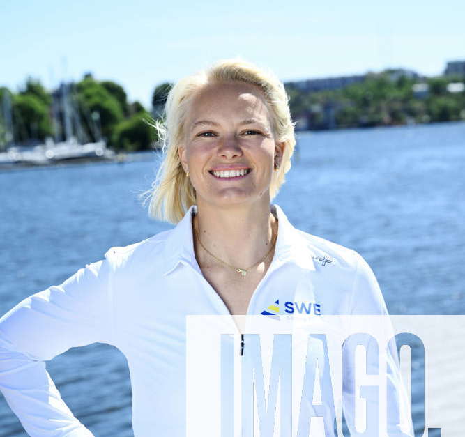 STOCKHOLM, SWEDEN 20240604 Lovisa Karlsson during a press conference ...