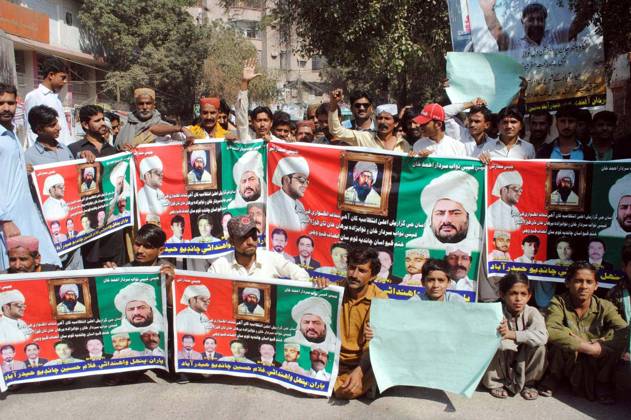 Pakistan Rasheed Chandio HYDERABAD, PAKISTAN, FEB 04: Members of Chandio Community are holding ...