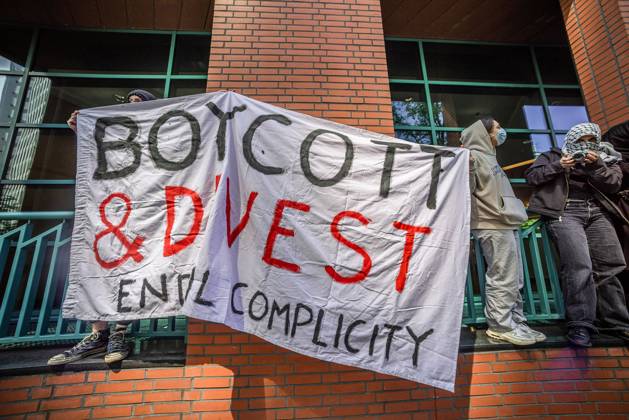 Police break up Palestinian protest in The Hague - 06 Jun 2024 Police ...