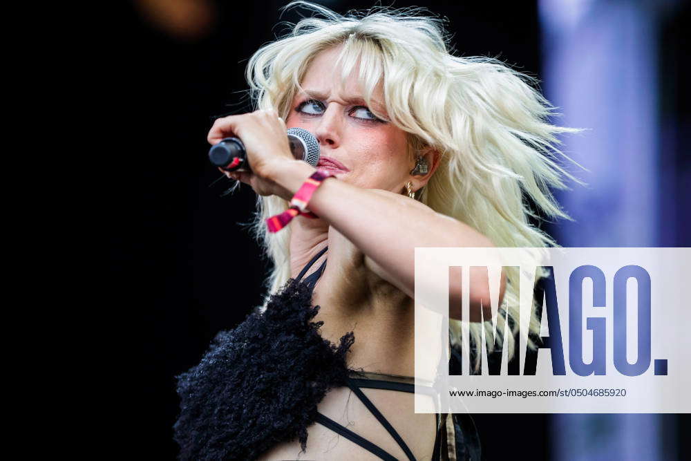 Amy Taylor of the band Amyl and the Sniffers, performs live at ...