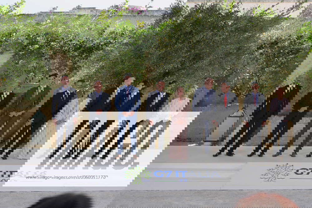  Family photo of the G7 Heads of State. Prime Minister Meloni