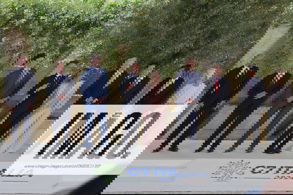  Family photo of the G7 Heads of State. Prime Minister Meloni