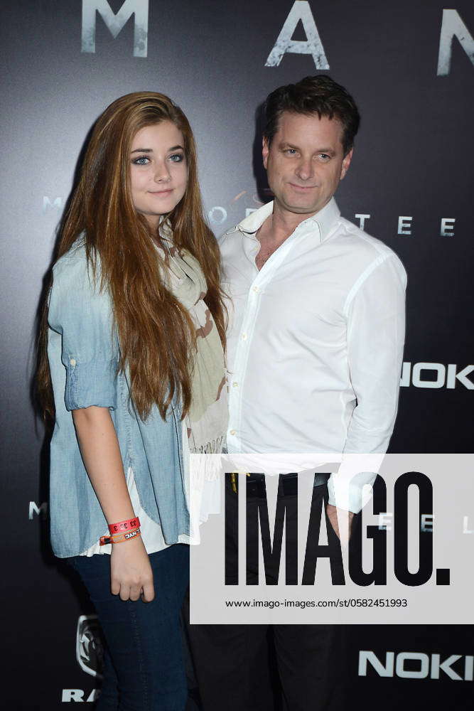 World Premiere of Man of Steel Shea Whigham and daughter attends the ...